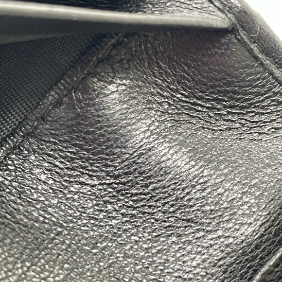 PRADA Black/Nero Nappa Leather Long Wallet stitched wave design - Picture 11 of 13